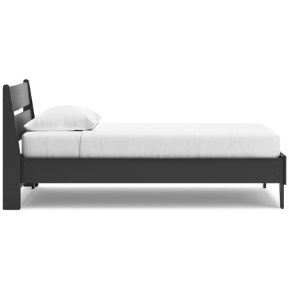 Signature Design by Ashley Socalle EB1865B1 Twin Panel Platform Bed - American Furniture of Slidell