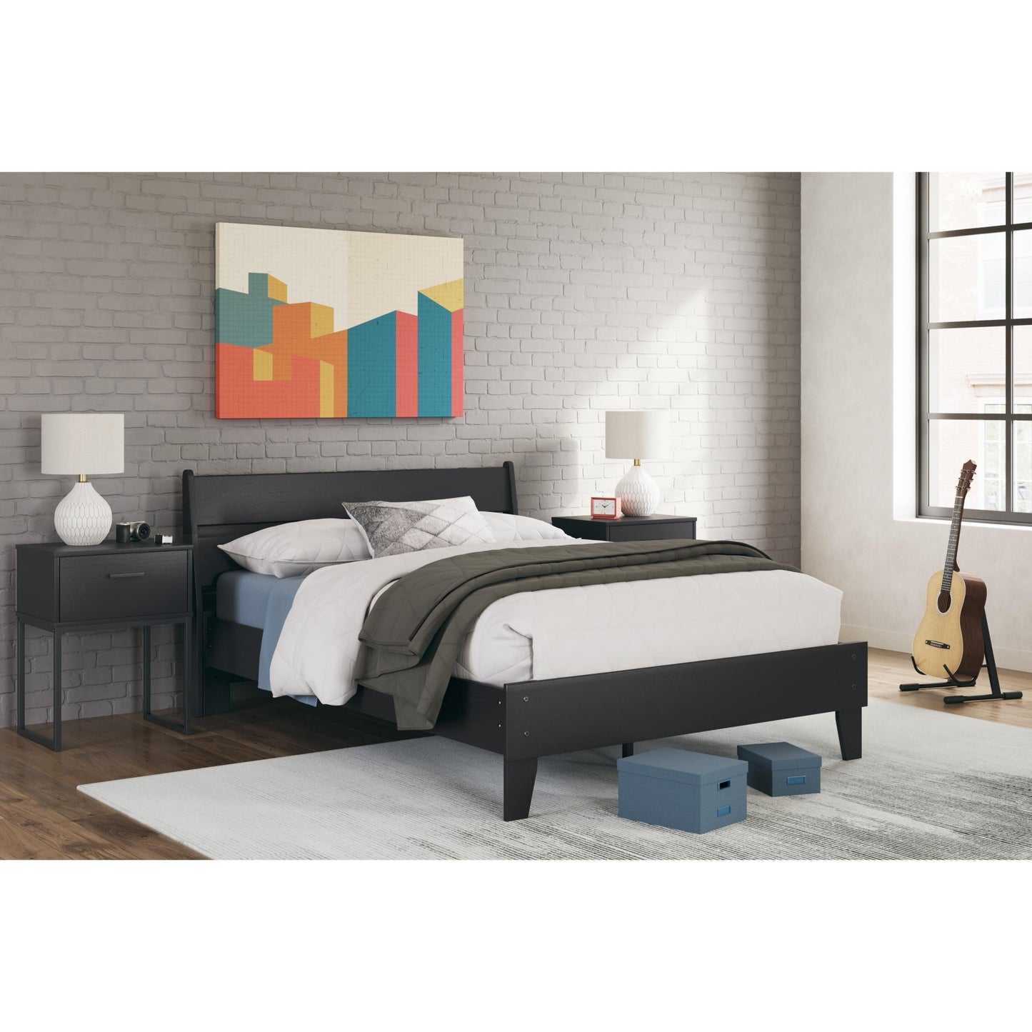 Signature Design by Ashley Socalle EB1865B2 Full Panel Platform Bed - American Furniture of Slidell