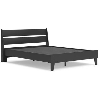 Signature Design by Ashley Socalle EB1865B3 Queen Panel Platform Bed - American Furniture of Slidell
