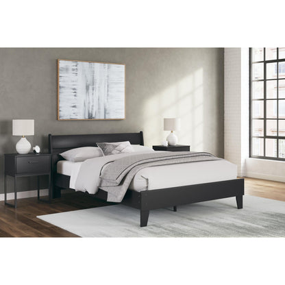 Signature Design by Ashley Socalle EB1865B3 Queen Panel Platform Bed - American Furniture of Slidell