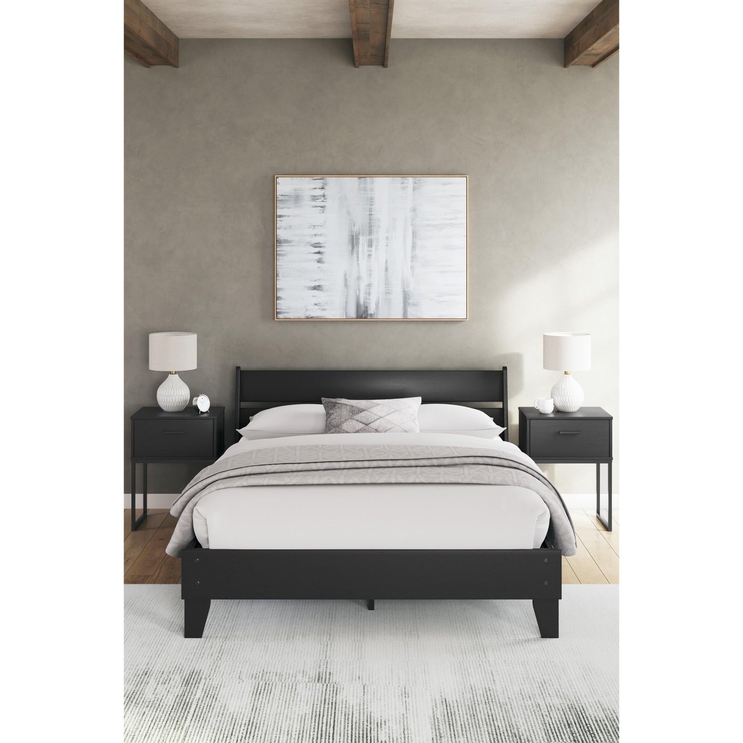 Signature Design by Ashley Socalle EB1865B3 Queen Panel Platform Bed - American Furniture of Slidell