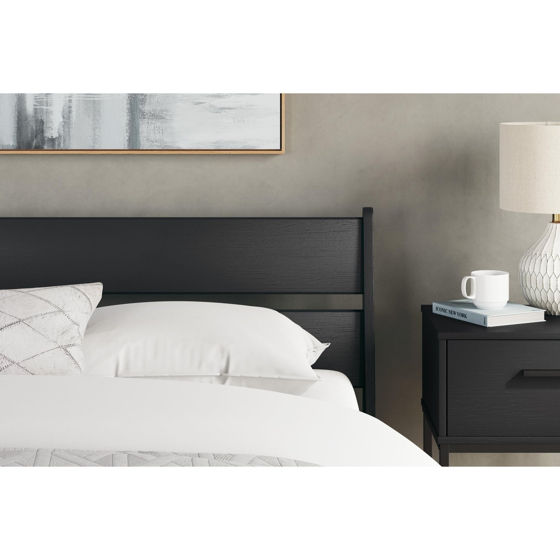 Signature Design by Ashley Socalle EB1865B3 Queen Panel Platform Bed - American Furniture of Slidell