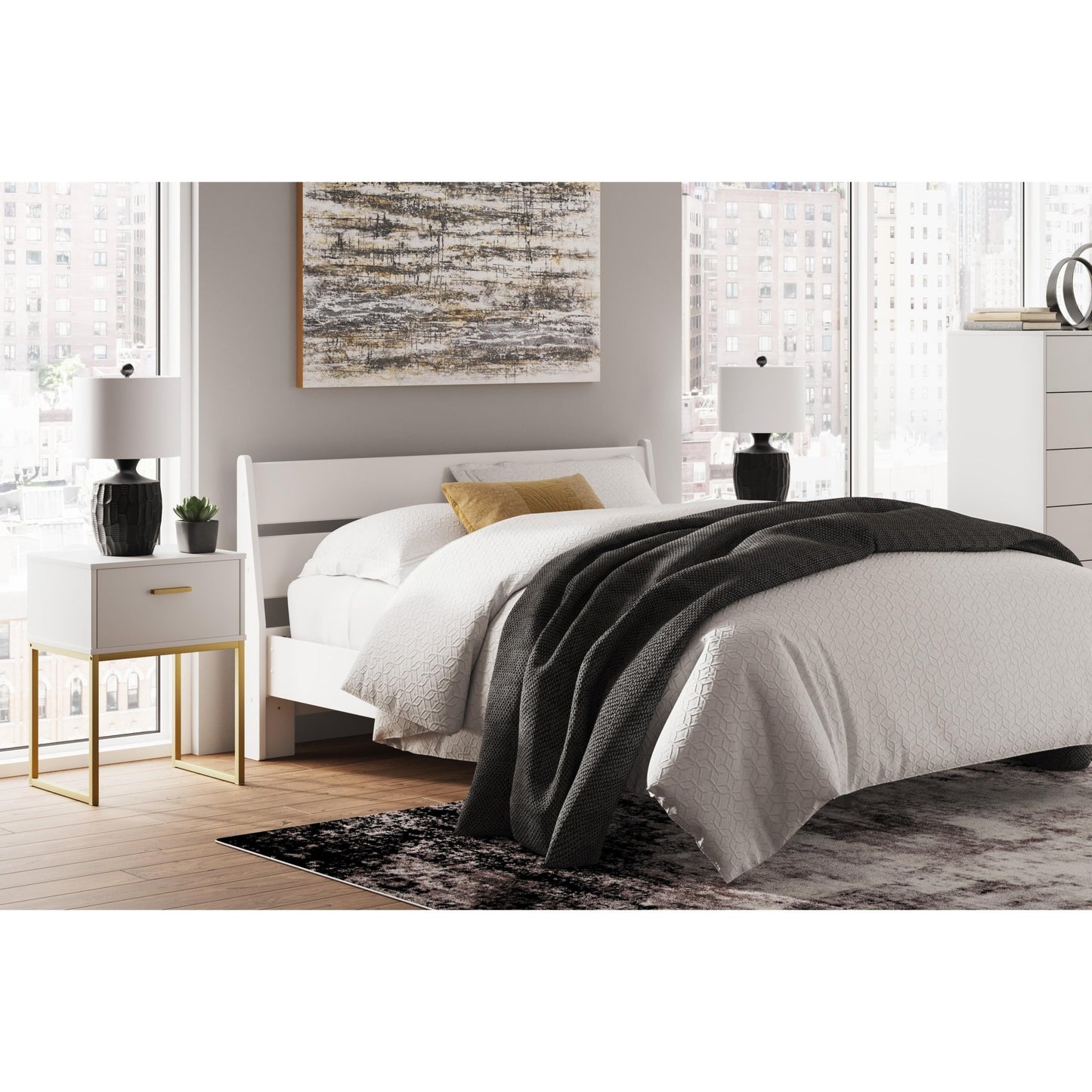 Signature Design by Ashley Socalle EB1867B3 Queen Panel Platform Bed - American Furniture of Slidell