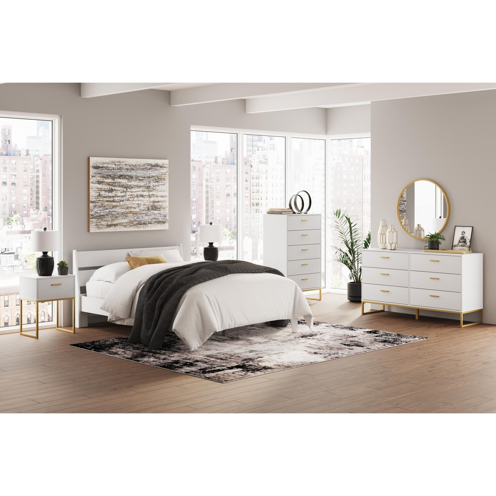 Signature Design by Ashley Socalle EB1867B3 Queen Panel Platform Bed - American Furniture of Slidell