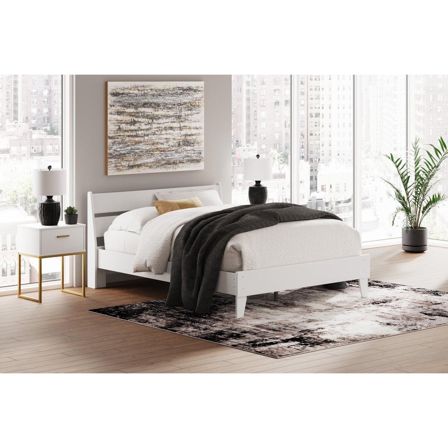 Signature Design by Ashley Socalle EB1867B3 Queen Panel Platform Bed - American Furniture of Slidell