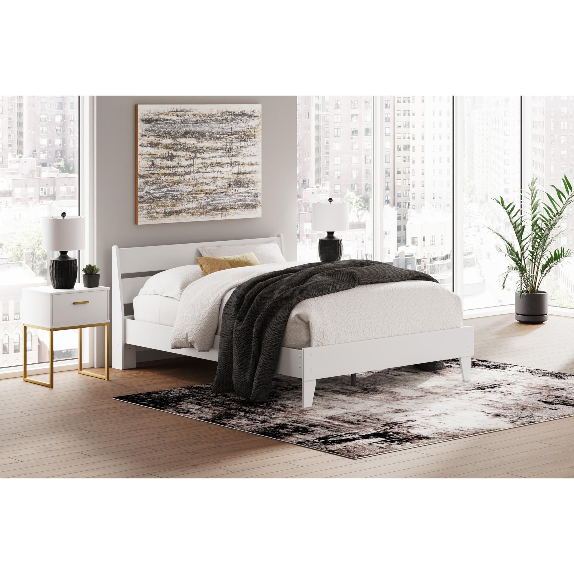 Signature Design by Ashley Socalle EB1867B3 Queen Panel Platform Bed - American Furniture of Slidell