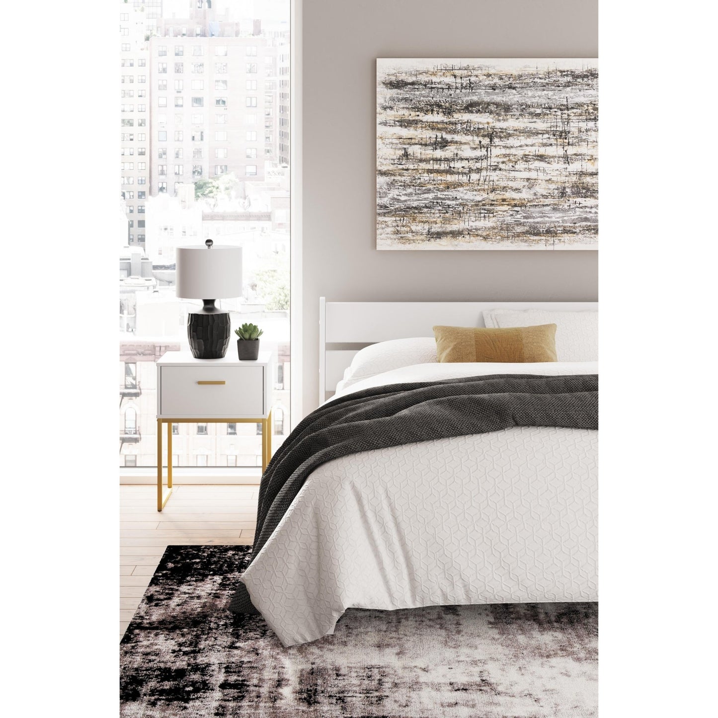 Signature Design by Ashley Socalle EB1867B3 Queen Panel Platform Bed - American Furniture of Slidell
