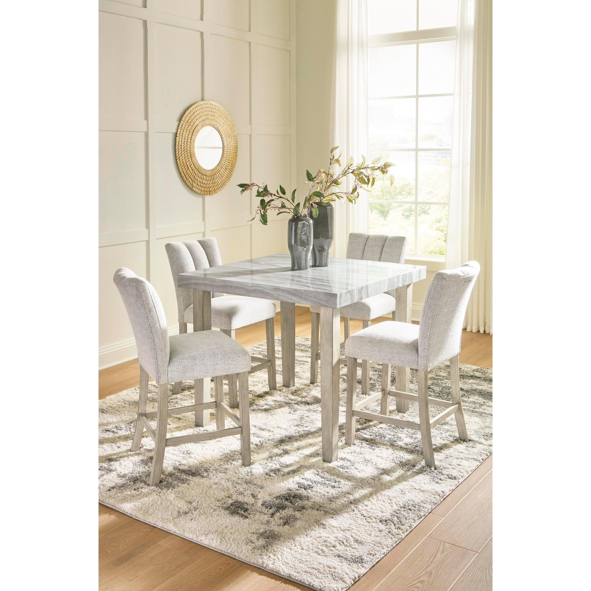 Signature Design by Ashley Square Larawyn Counter Height Dining Table PCD575 - 13 - American Furniture of Slidell