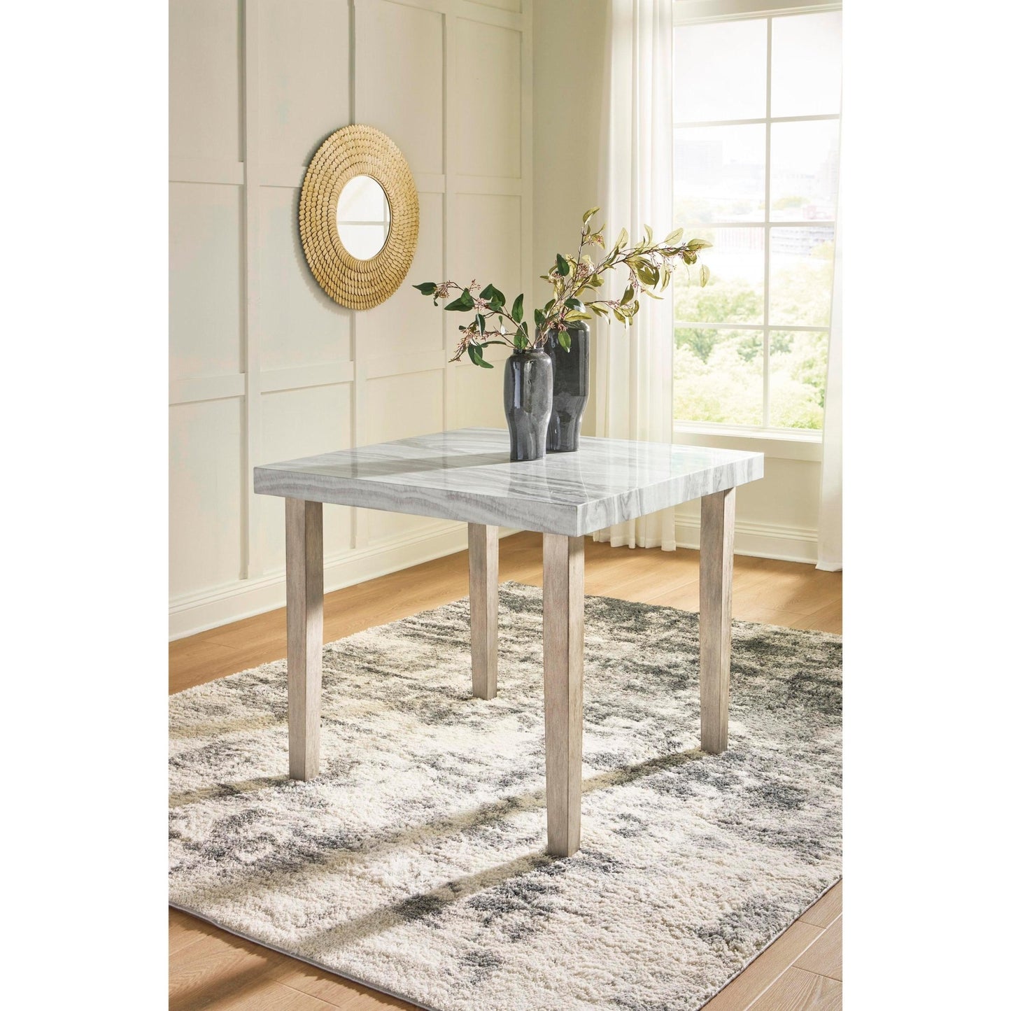 Signature Design by Ashley Square Larawyn Counter Height Dining Table PCD575 - 13 - American Furniture of Slidell