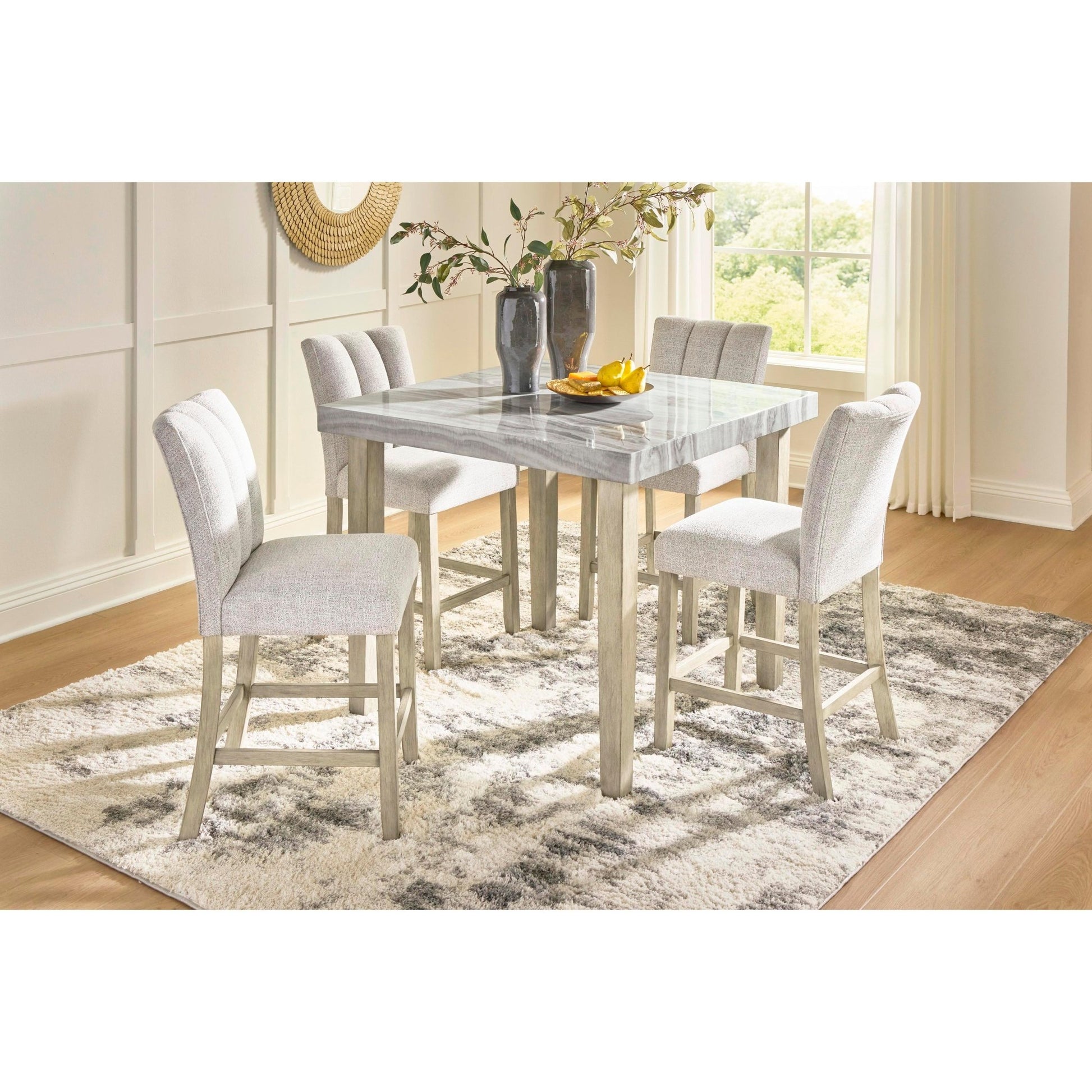Signature Design by Ashley Square Larawyn Counter Height Dining Table PCD575 - 13 - American Furniture of Slidell