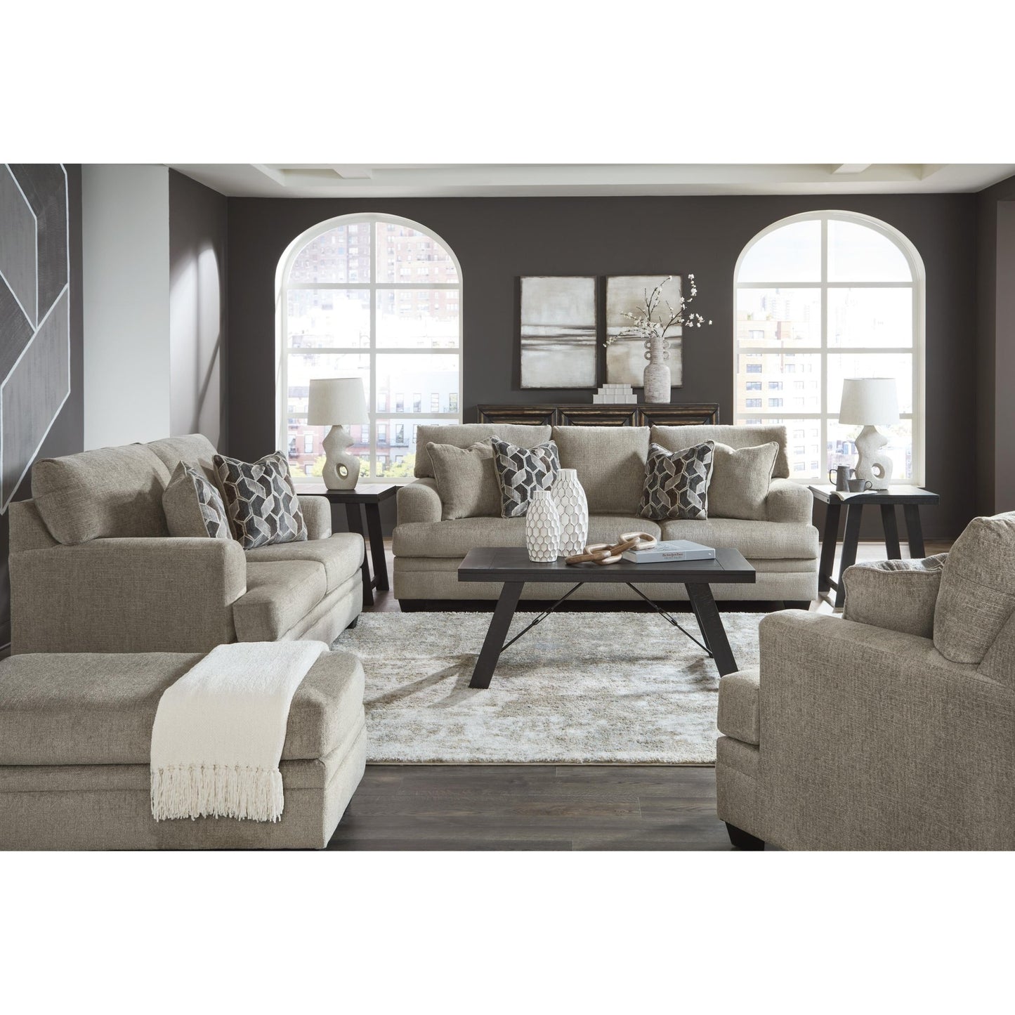 Signature Design by Ashley Stonemeade 59504U4 4 pc Stationary Living Room Set - American Furniture of Slidell