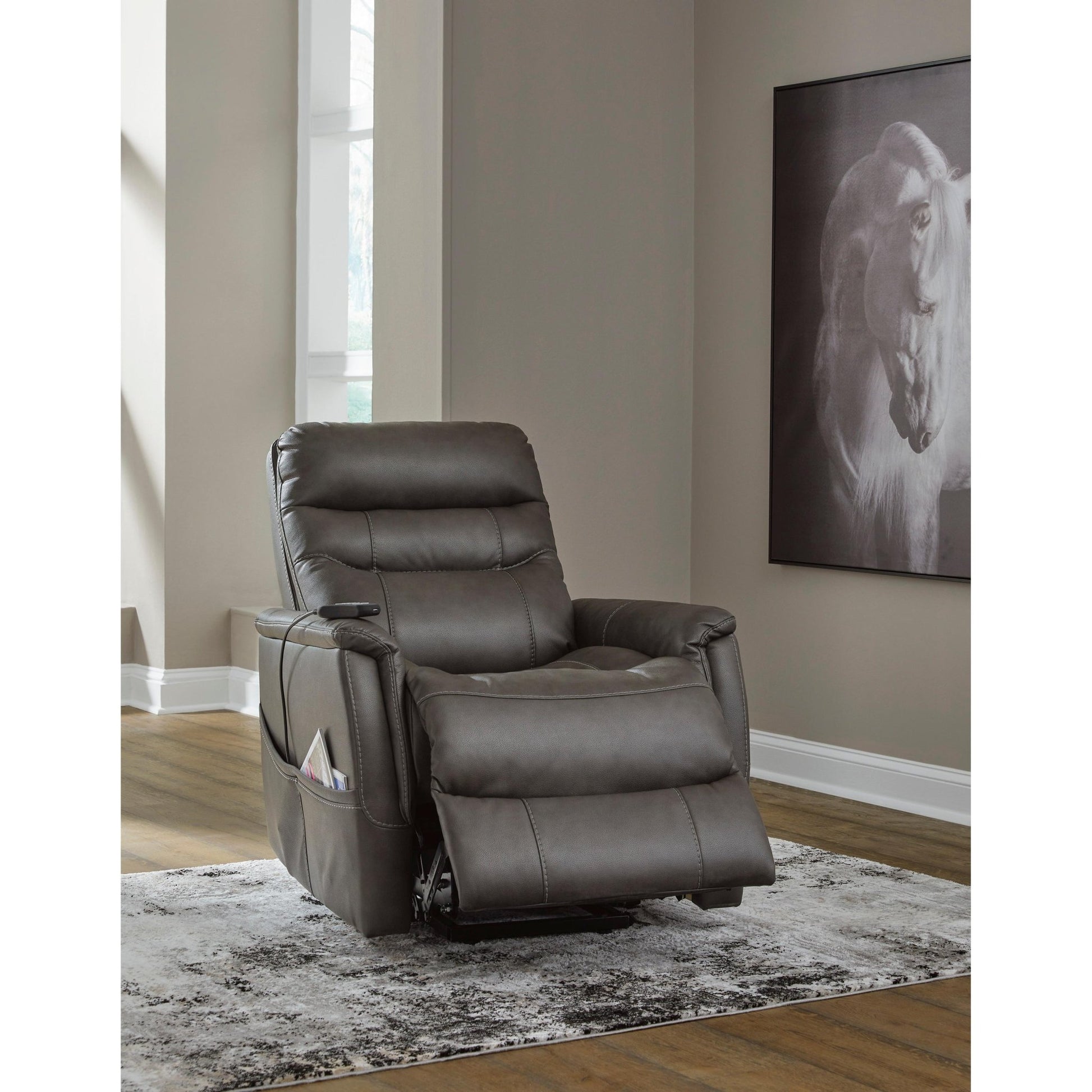 Signature Design by Ashley Strawbill 6390912 Power Lift Recliner - American Furniture of Slidell