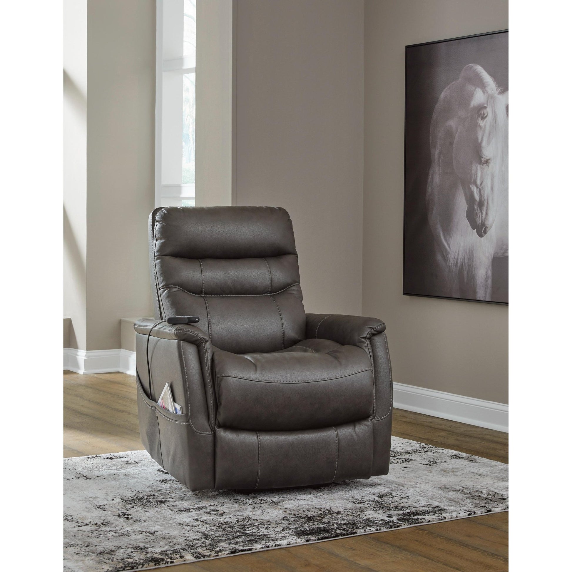 Signature Design by Ashley Strawbill 6390912 Power Lift Recliner - American Furniture of Slidell