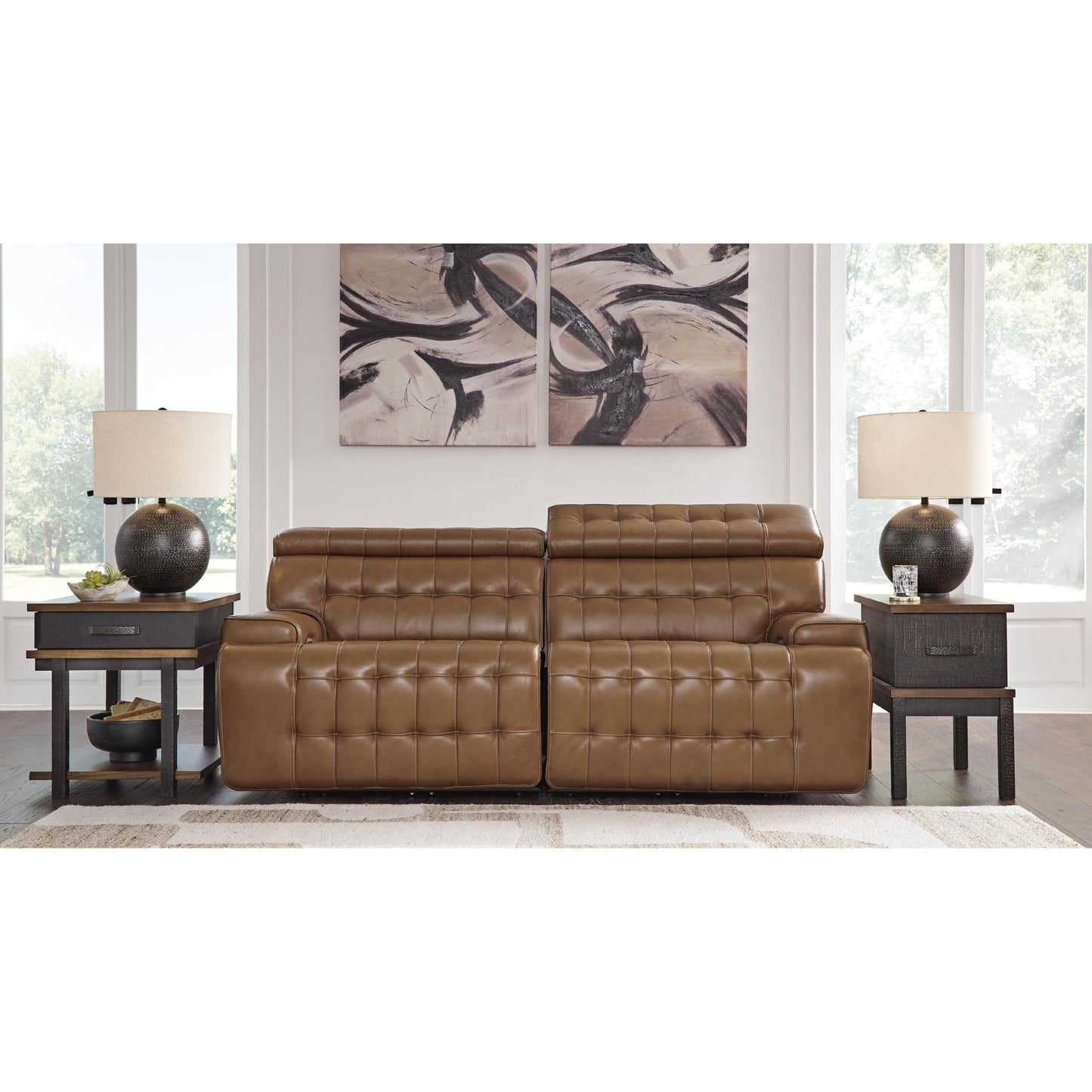 Signature Design by Ashley Temmpton U92708S1 2 pc Power Reclining Sectional Loveseat - American Furniture of Slidell