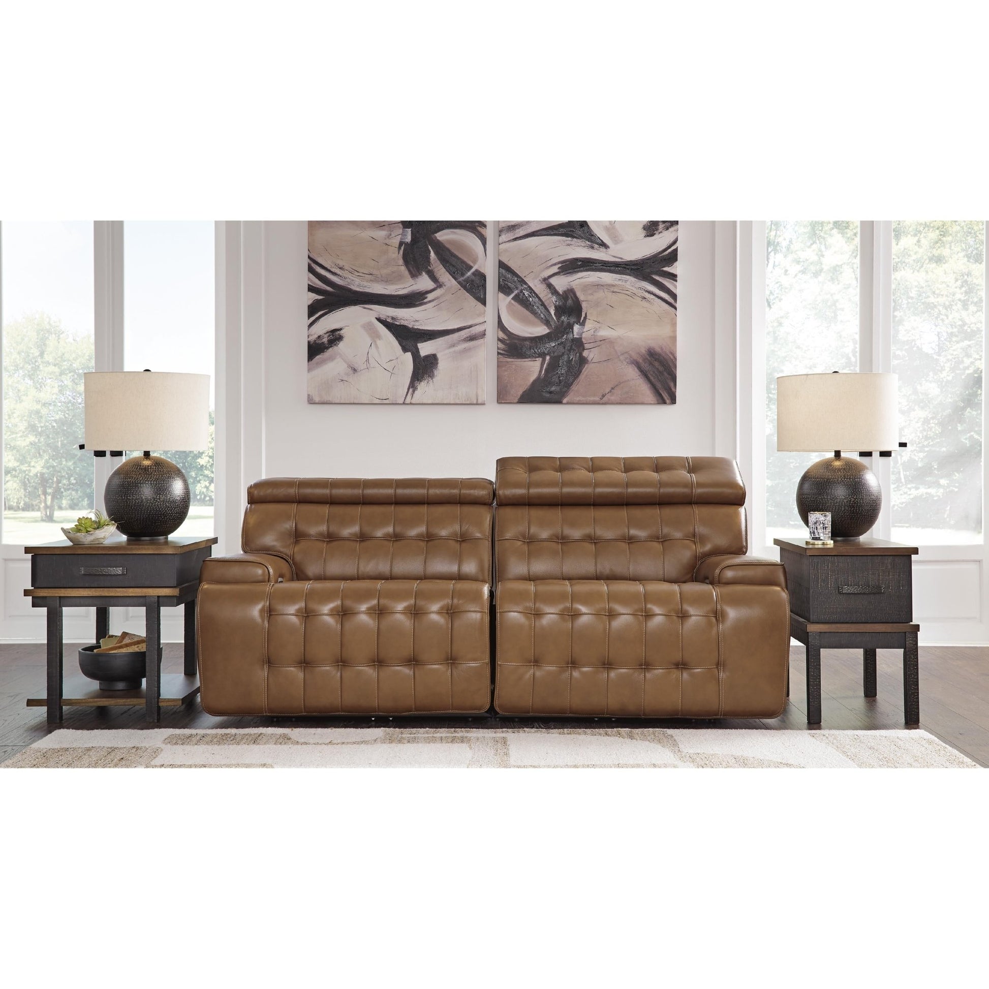 Signature Design by Ashley Temmpton U92708S1 2 pc Power Reclining Sectional Loveseat - American Furniture of Slidell