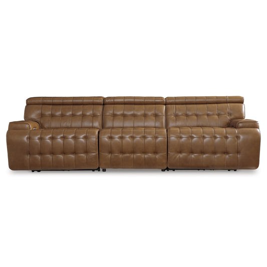 Signature Design by Ashley Temmpton U92708S3 3 pc Power Reclining Sectional Sofa - American Furniture of Slidell