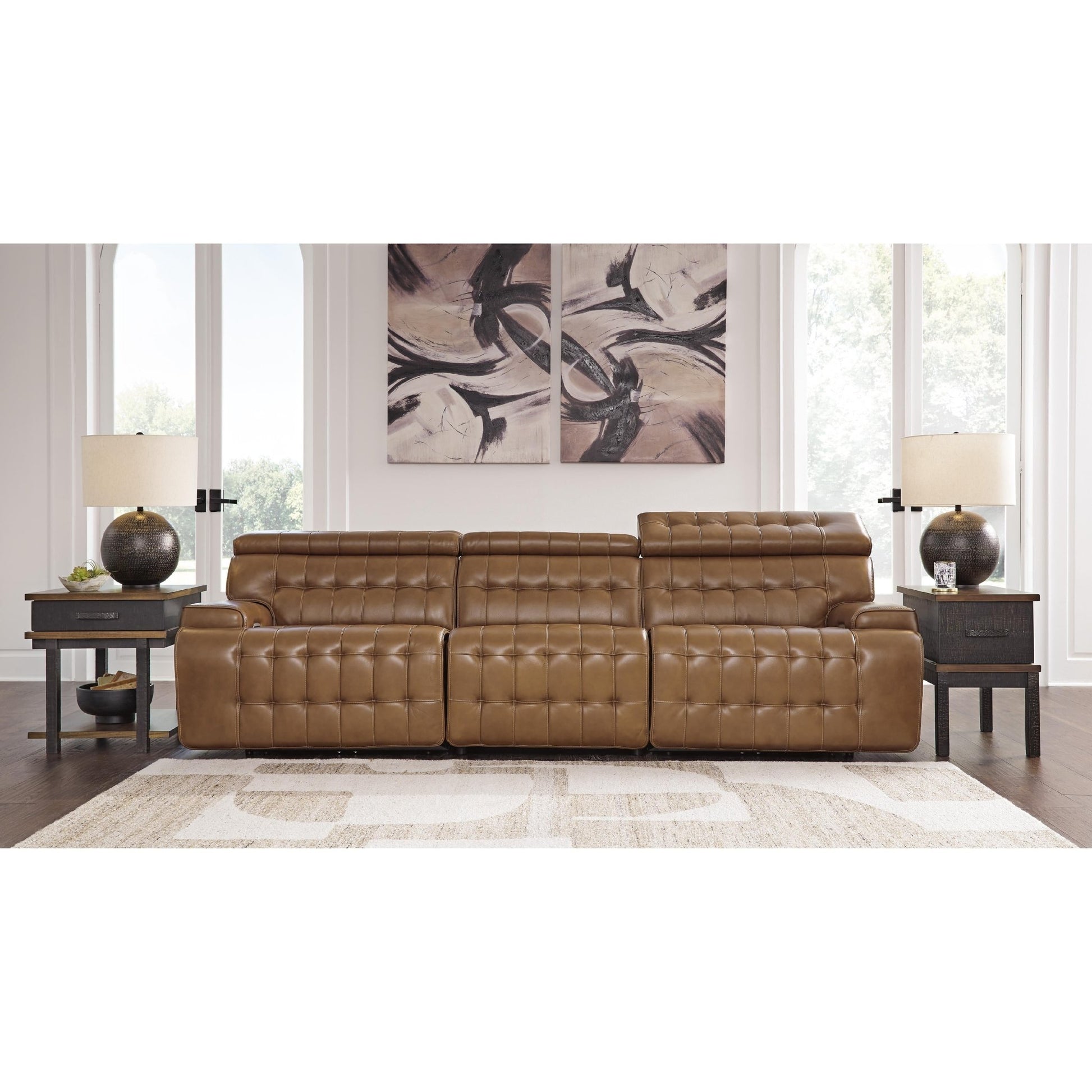 Signature Design by Ashley Temmpton U92708S3 3 pc Power Reclining Sectional Sofa - American Furniture of Slidell