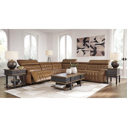 Signature Design by Ashley Temmpton U92708S4 5 pc Power Reclining Sectional - American Furniture of Slidell