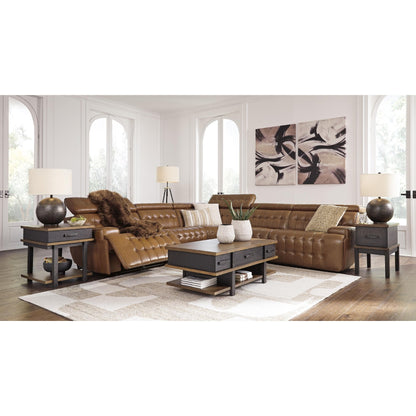 Signature Design by Ashley Temmpton U92708S4 5 pc Power Reclining Sectional - American Furniture of Slidell