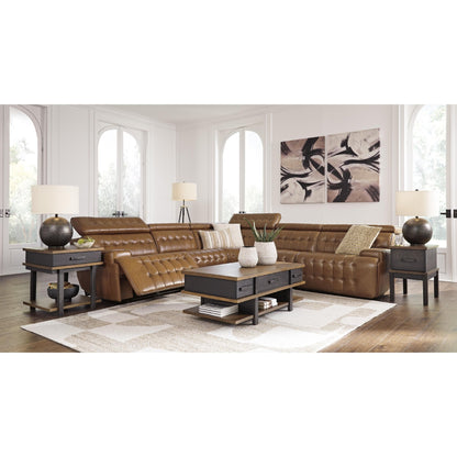 Signature Design by Ashley Temmpton U92708S4 5 pc Power Reclining Sectional - American Furniture of Slidell