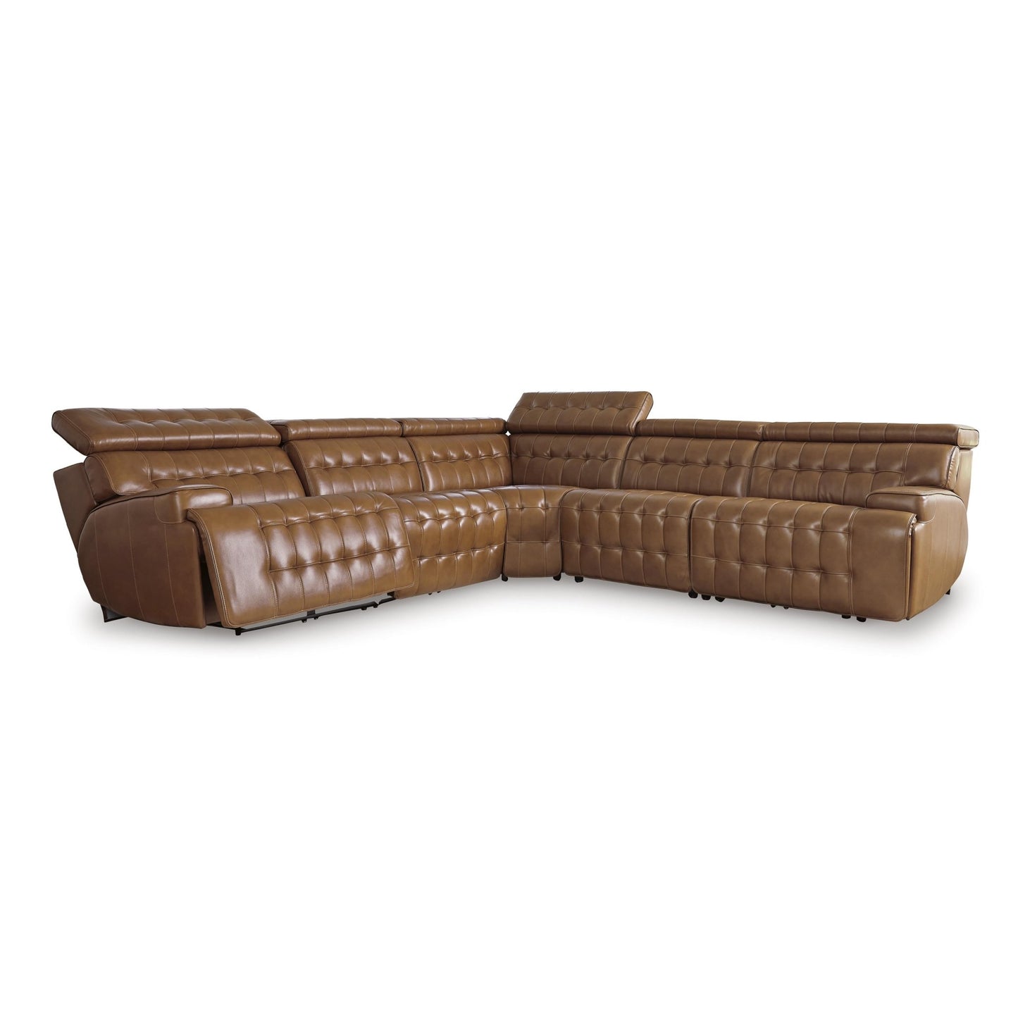 Signature Design by Ashley Temmpton U92708S4 5 pc Power Reclining Sectional - American Furniture of Slidell