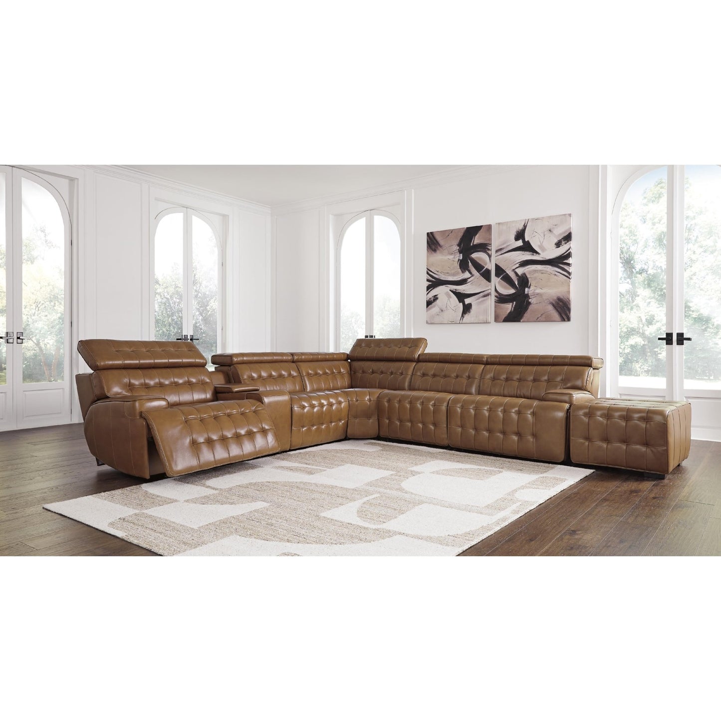 Signature Design by Ashley Temmpton U92708S5 6 pc Power Reclining Sectional - American Furniture of Slidell