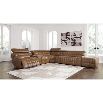 Signature Design by Ashley Temmpton U92708S5 6 pc Power Reclining Sectional - American Furniture of Slidell