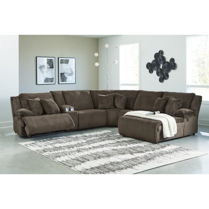 Signature Design by Ashley Top Tier 92705S1 6 pc Reclining Sectional with Chaise - American Furniture of Slidell