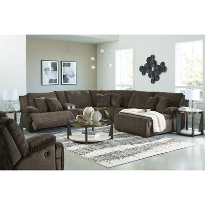 Signature Design by Ashley Top Tier 92705S1 6 pc Reclining Sectional with Chaise - American Furniture of Slidell
