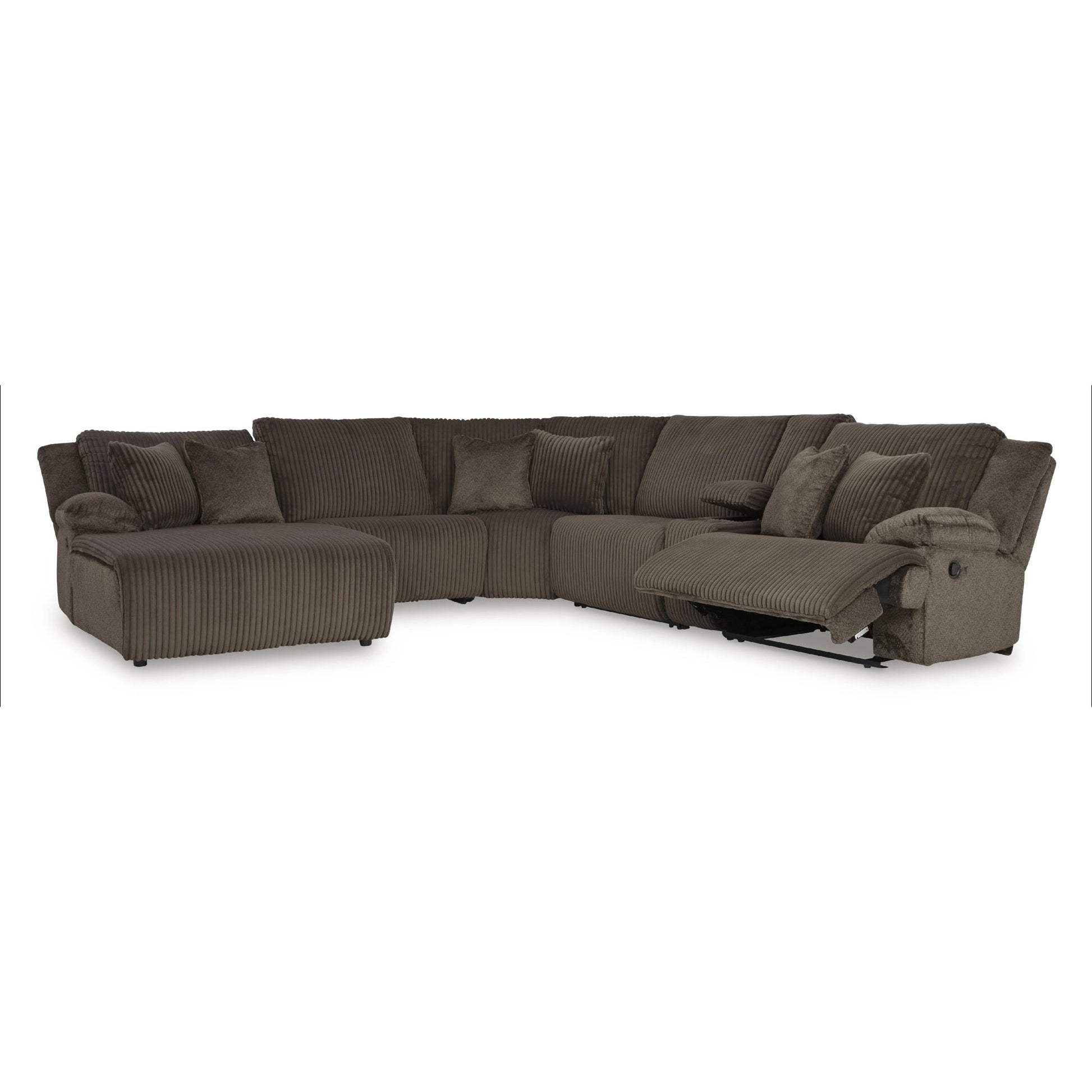 Signature Design by Ashley Top Tier 92705S2 6 pc Reclining Sectional with Chaise - American Furniture of Slidell