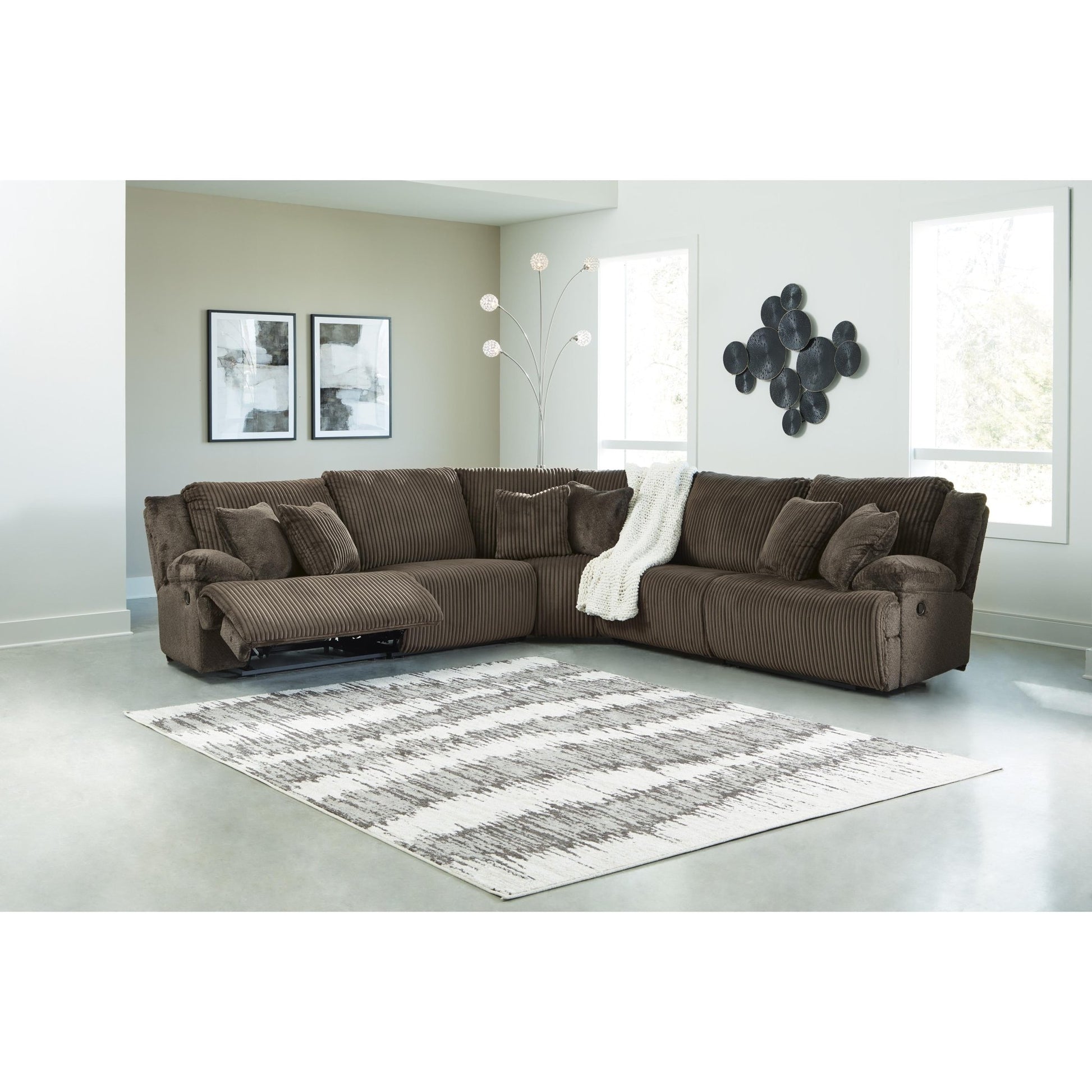 Signature Design by Ashley Top Tier 92705S3 5 pc Reclining Sectional - American Furniture of Slidell