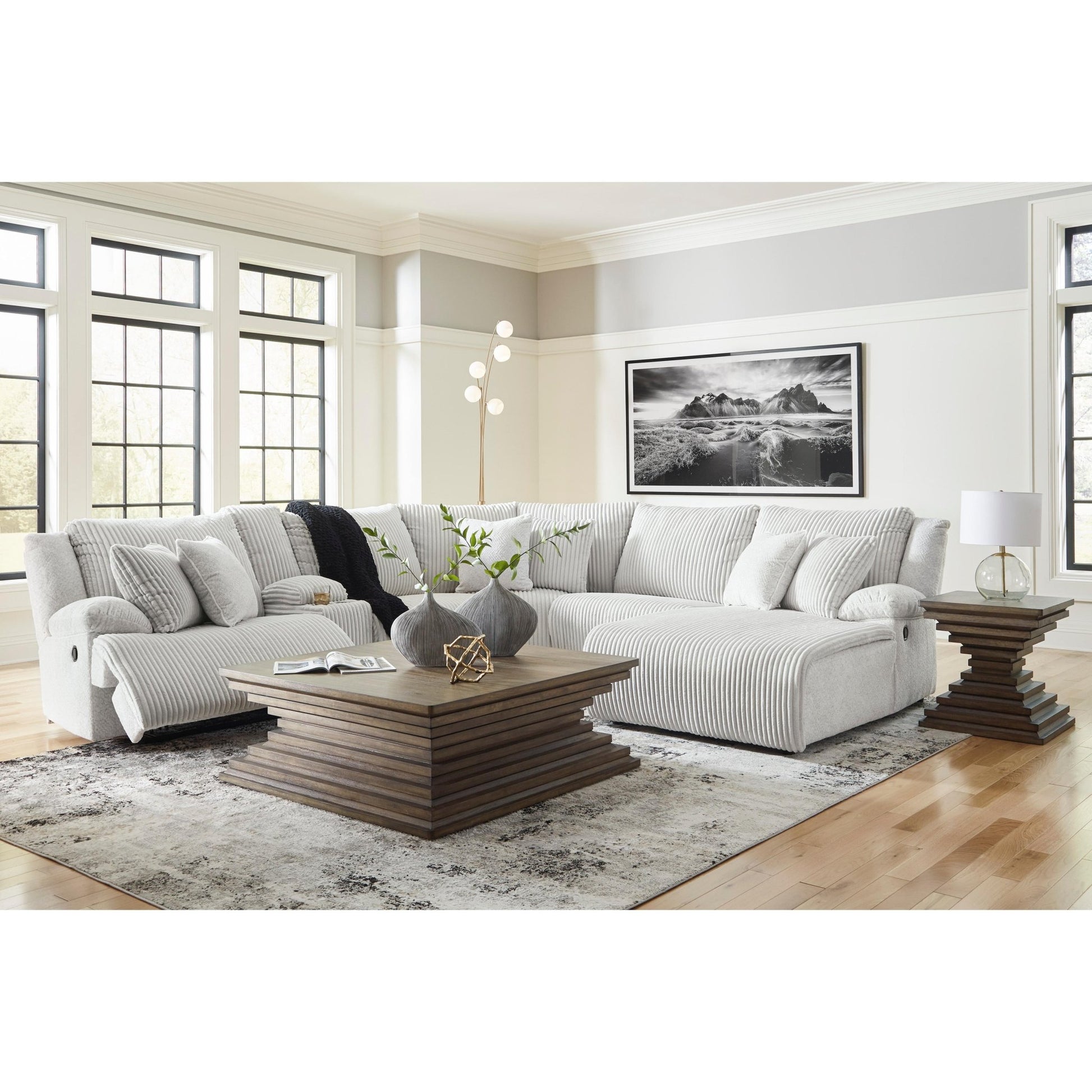 Signature Design by Ashley Top Tier 92706S1 6 pc Reclining Sectional with Chaise - American Furniture of Slidell