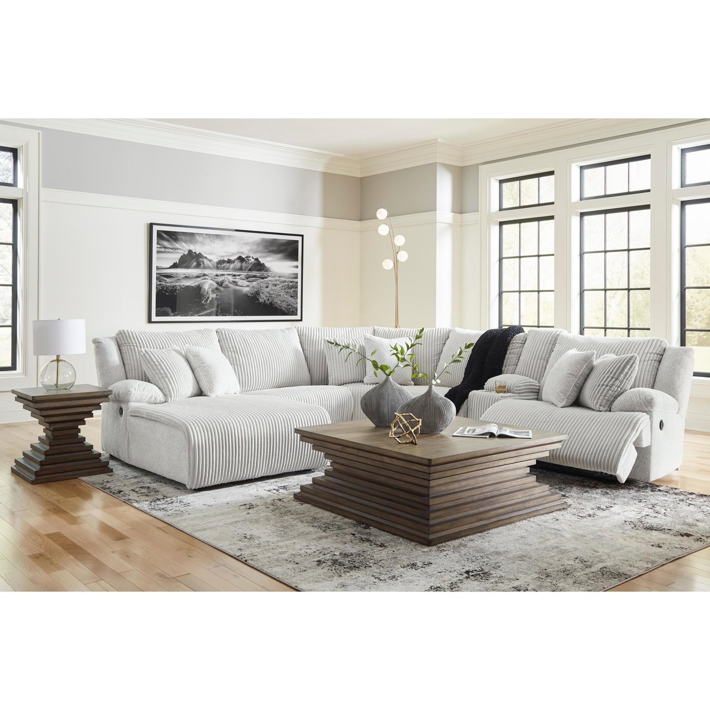 Signature Design by Ashley Top Tier 92706S2 6 pc Reclining Sectional with Chaise - American Furniture of Slidell