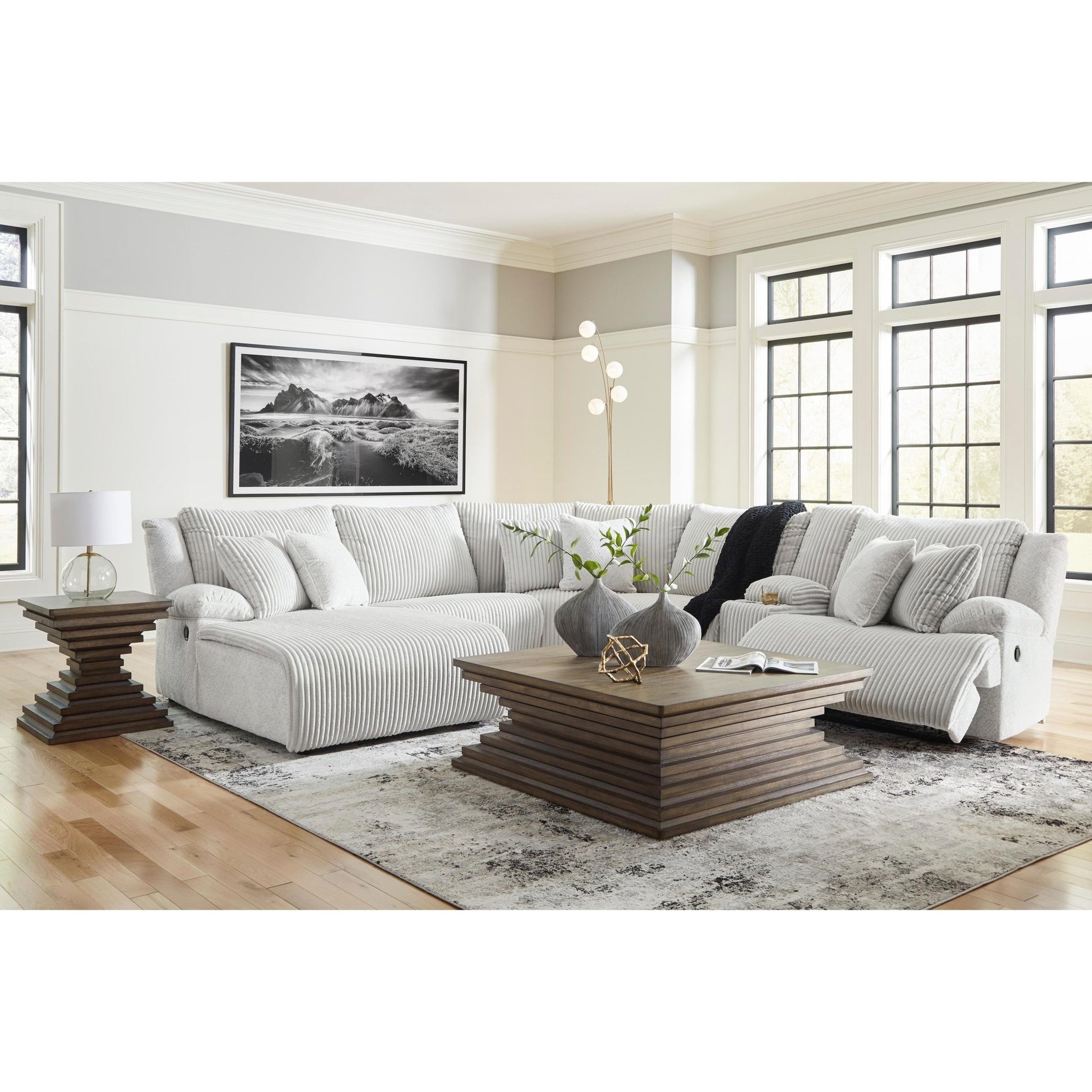 Signature Design by Ashley Top Tier 92706S2 6 pc Reclining Sectional with Chaise - American Furniture of Slidell