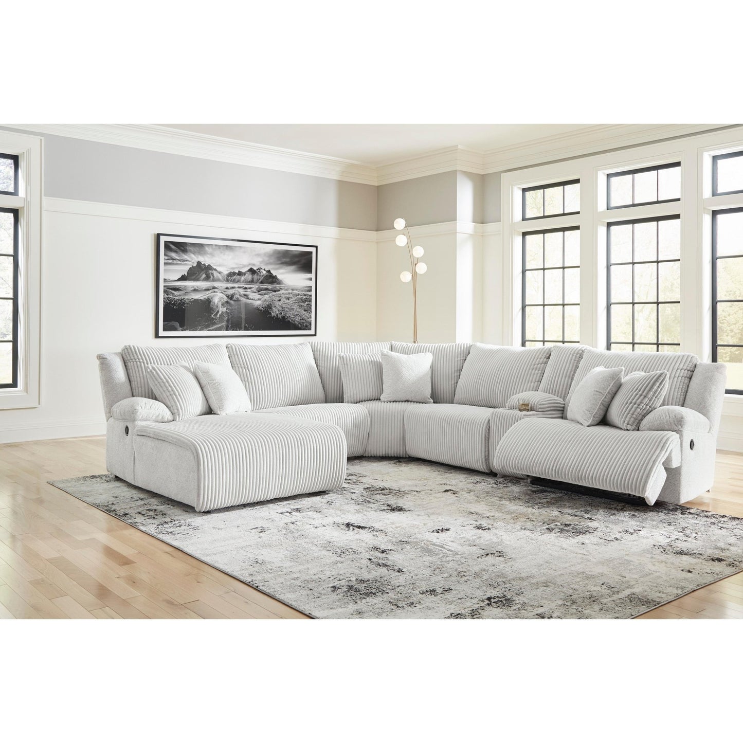 Signature Design by Ashley Top Tier 92706S2 6 pc Reclining Sectional with Chaise - American Furniture of Slidell