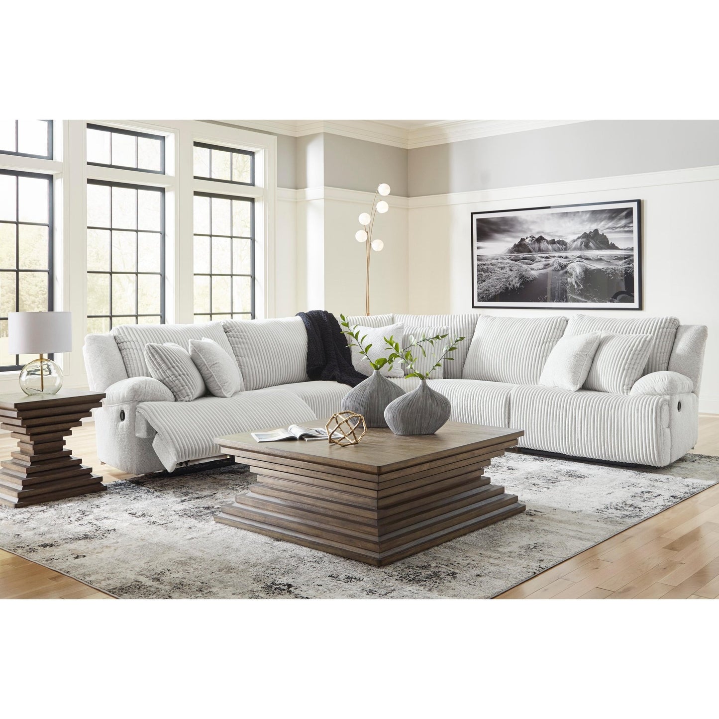 Signature Design by Ashley Top Tier 92706S3 5 pc Reclining Sectional - American Furniture of Slidell
