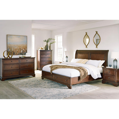 Signature Design by Ashley Trellington B716B2 King Sleigh Storage Bed - American Furniture of Slidell