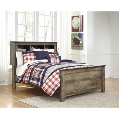 Signature Design by Ashley Trinell B446B87 Full Bookcase Panel Bed - American Furniture of Slidell