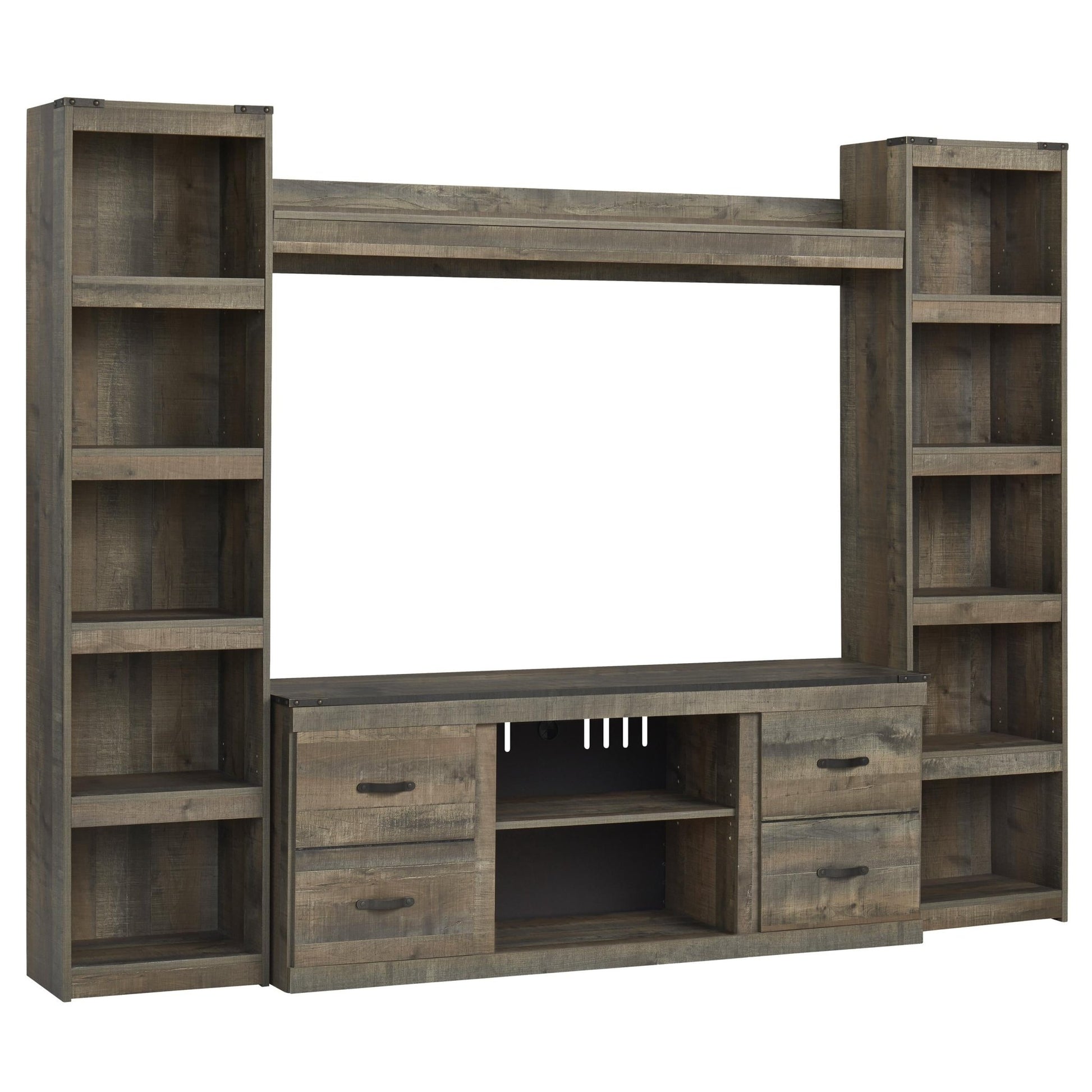 Signature Design by Ashley Trinell EW0446W7 4 pc Entertainment Center - American Furniture of Slidell