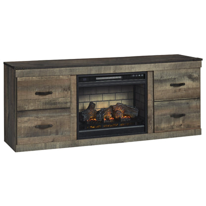 Signature Design by Ashley Trinell EW0446W8 TV Stand with Electric Fireplace - American Furniture of Slidell