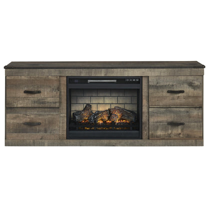 Signature Design by Ashley Trinell EW0446W8 TV Stand with Electric Fireplace - American Furniture of Slidell