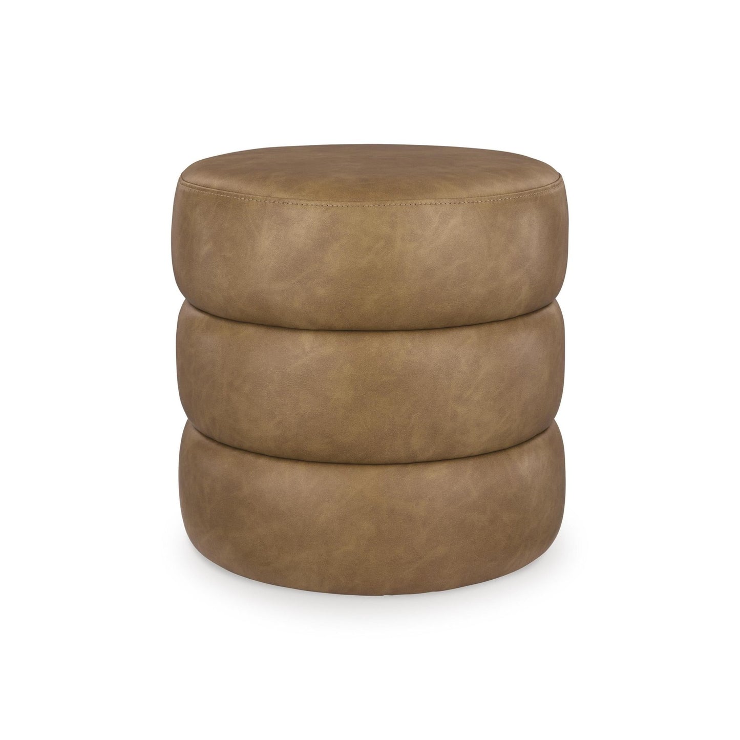 Signature Design by Ashley Ummi Leather Look Ottoman A3000791 - American Furniture of Slidell
