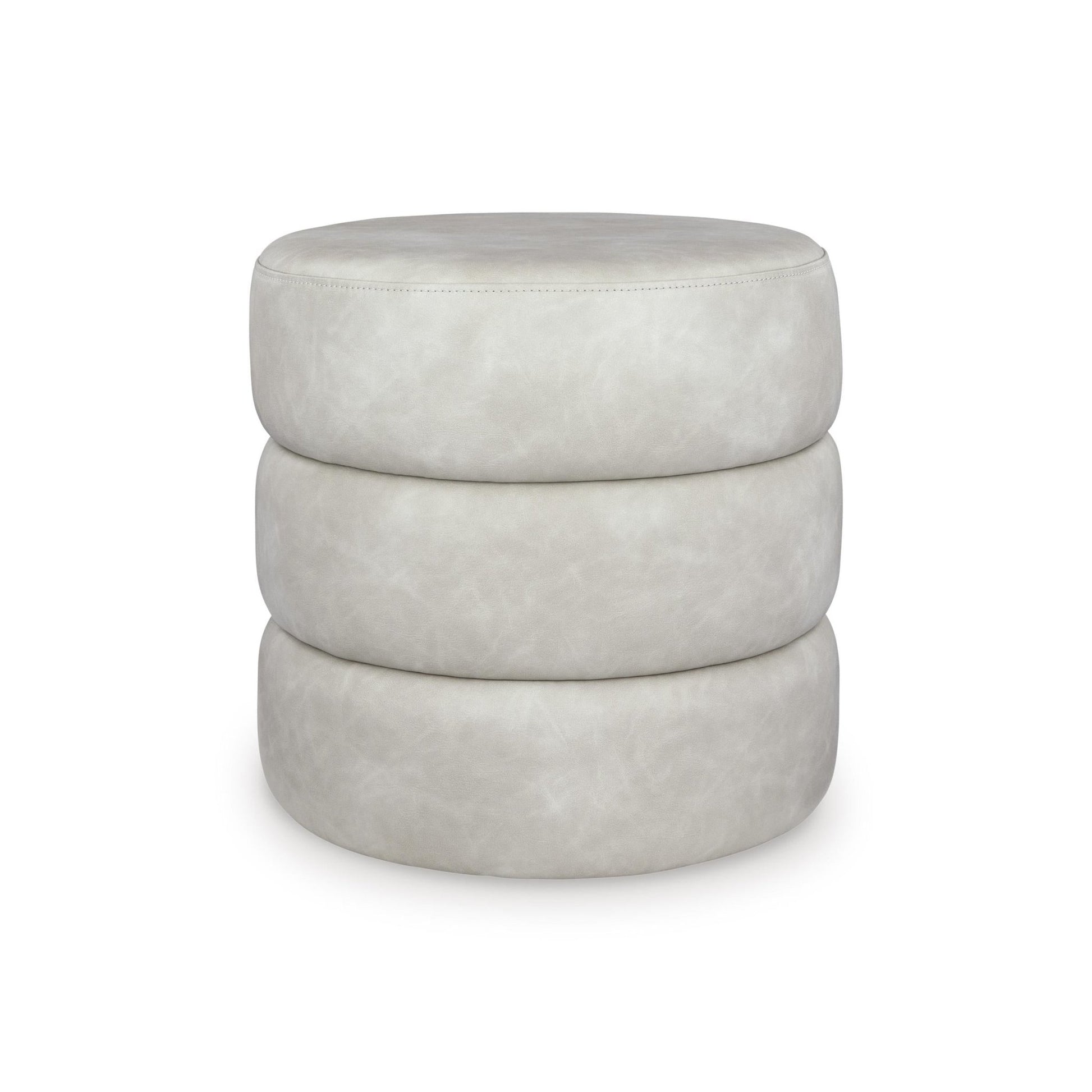 Signature Design by Ashley Ummi Leather Look Ottoman A3000792 - American Furniture of Slidell