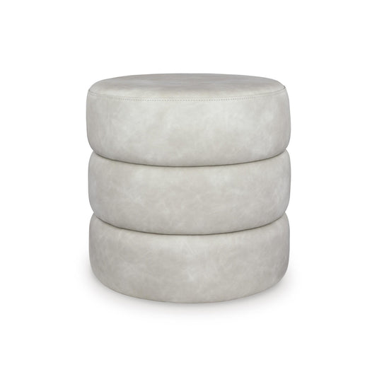 Signature Design by Ashley Ummi Leather Look Ottoman A3000792 - American Furniture of Slidell