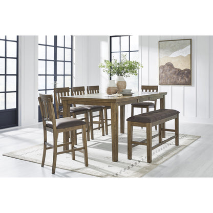 Signature Design by Ashley Urbinforte PCD592 - 09 Double Counter Upholstered Bench - American Furniture of Slidell