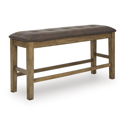 Signature Design by Ashley Urbinforte PCD592 - 09 Double Counter Upholstered Bench - American Furniture of Slidell