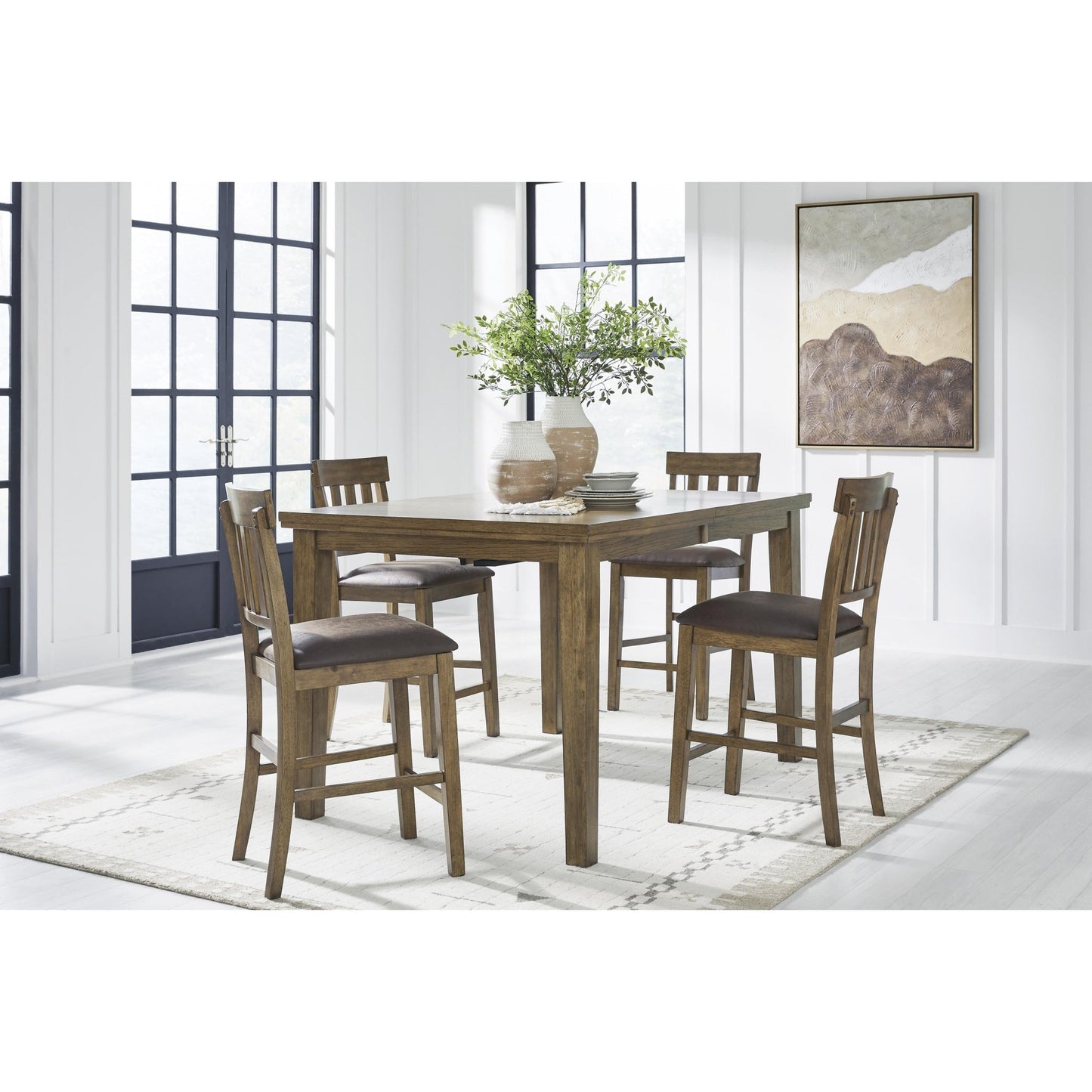 Signature Design by Ashley Urbinforte PCD592 - 32 Dining Room Counter Butterfly Extension Table - American Furniture of Slidell