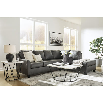 Signature Design by Ashley Valderno 47804S1 2 pc Sectional with Chaise - American Furniture of Slidell