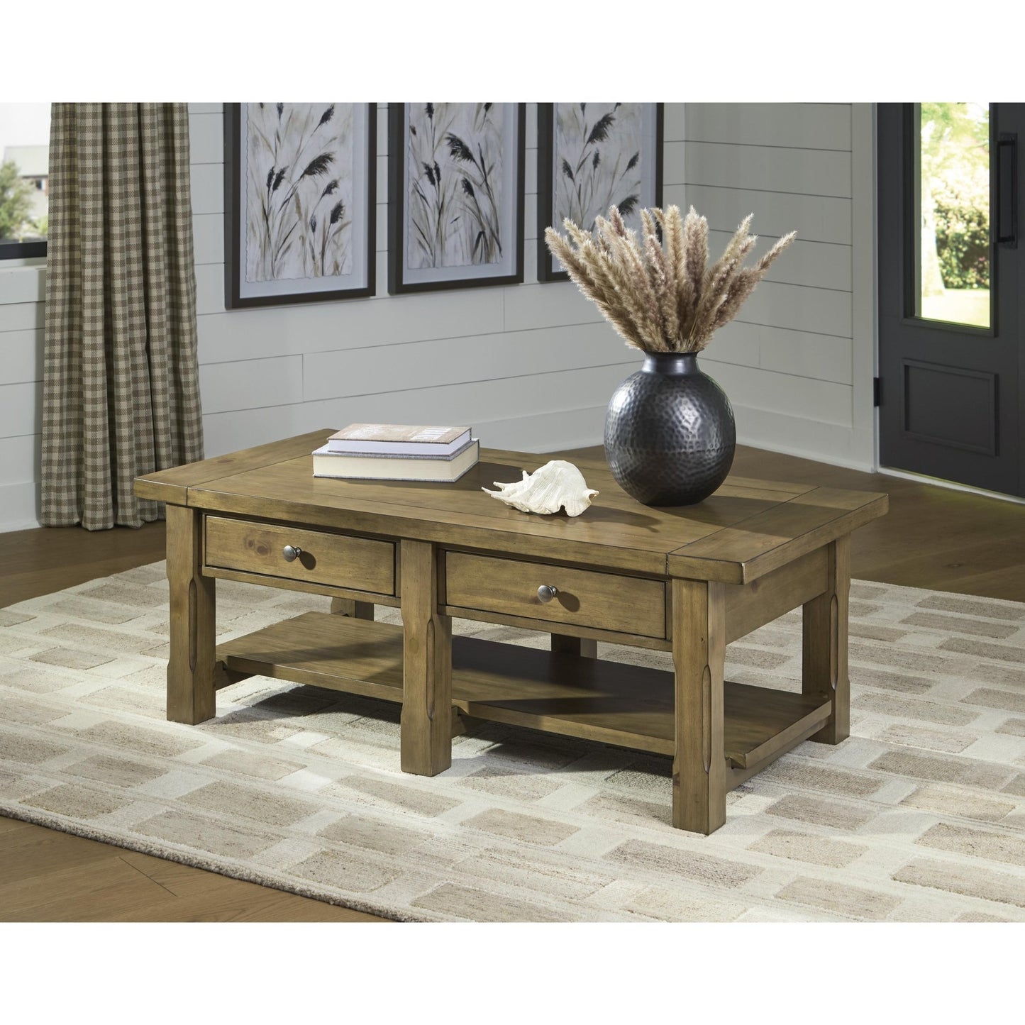 Signature Design by Ashley Vandenmore T539 - 1 Rectangular Cocktail Table - American Furniture of Slidell