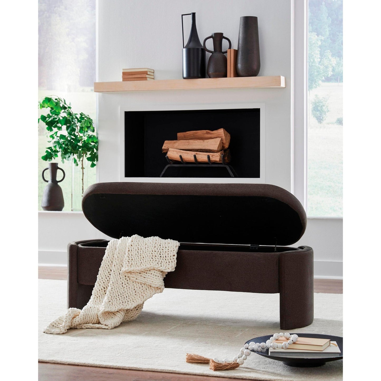 Signature Design by Ashley Vavuniya A3000750 Storage Bench - American Furniture of Slidell